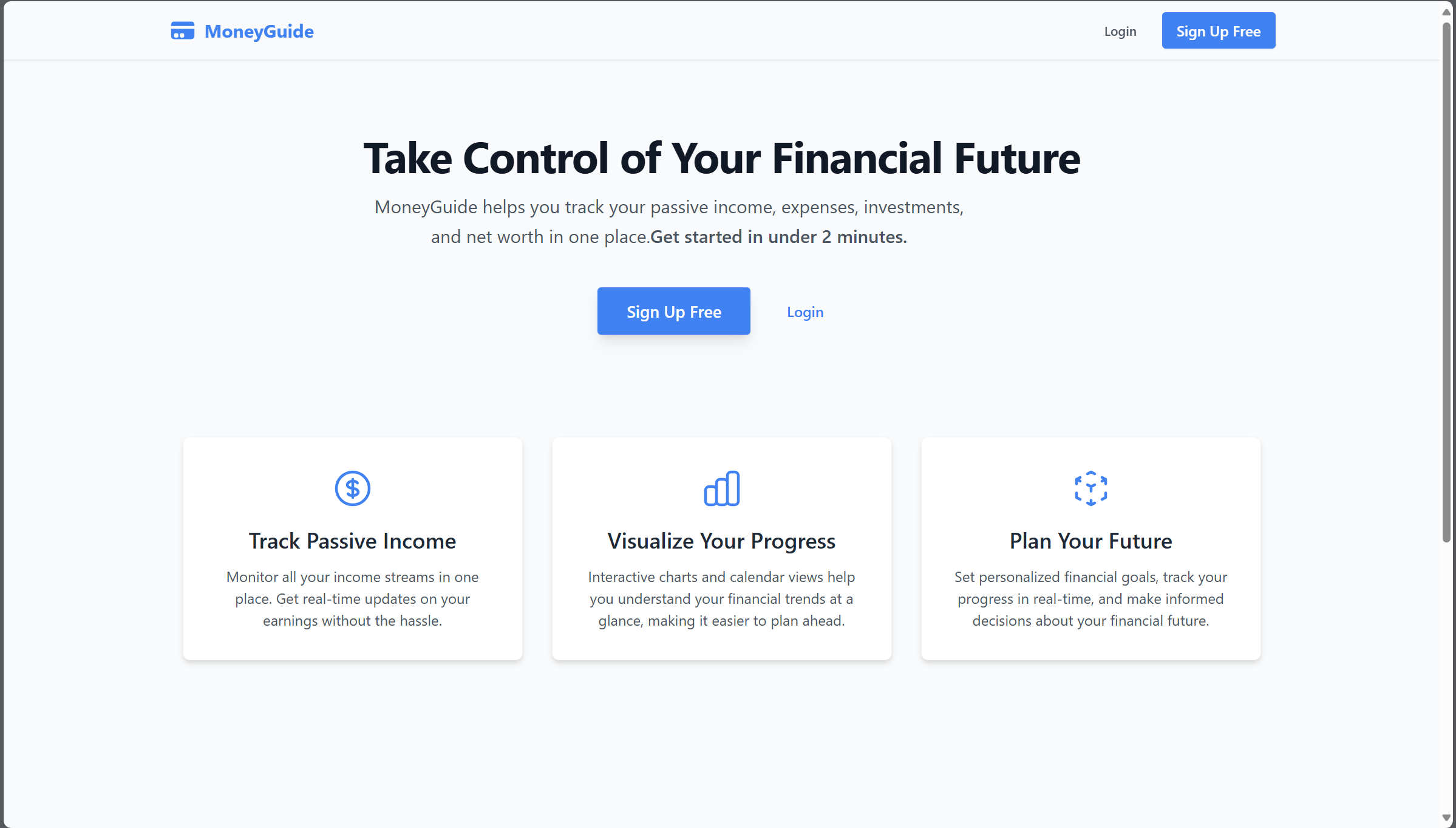moneyguide - A web application designed to help users track multiple inco...